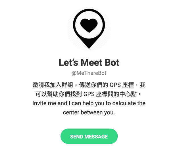 lets meet bot welcome